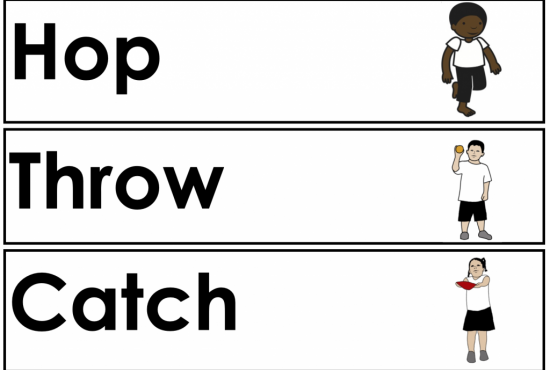 Flashcards - Hop, Throw, Catch