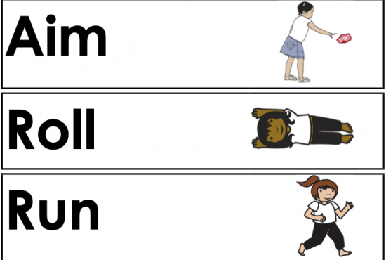 Flashcards - Aim, Roll, Run